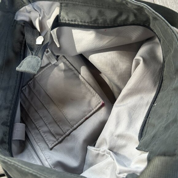 Baggallini Gray Canvas Hobo Crossbody Bag - Picture 5 of 7